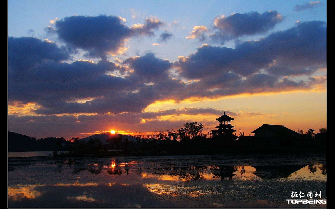 夕阳后的美景